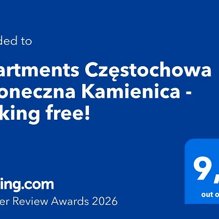 - Sloneczna Kamienica - Centrum - Prywatny Parking Free! - Klimatyzacja ! Ченстохова